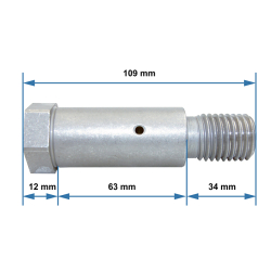 3014038H Svornjak s podmazivanjem 30x109 mm Zepro